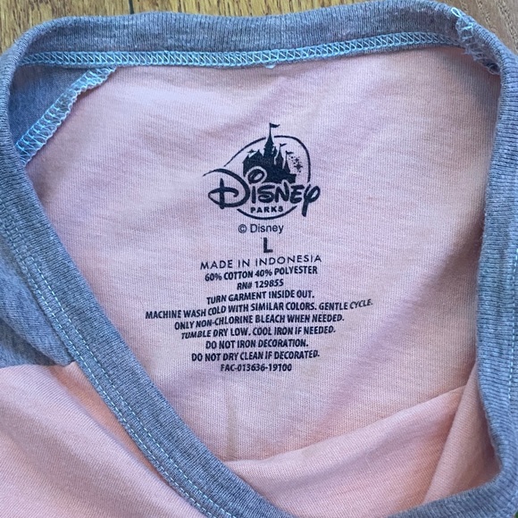 Disney Parks Orange Bird Adventureland Pink Gray T-Shirt Adult L - Picture 3 of 4